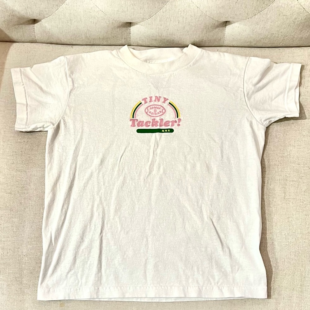 Adidas Girls' XL "Tiny Tackler" Football T-Shirt